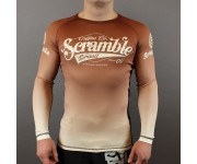 Рашгард длинный рукав SCRAMBLE Coffe and Chokes Rash Guard Бежевый