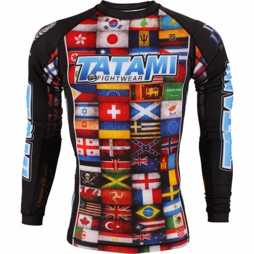 Рашгард длинный рукав Tatami Dean Lister Flags Rash Guard