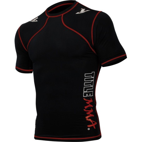 Рашгард TITLE MMA Quad-Flex Reaper ShortSleeve black