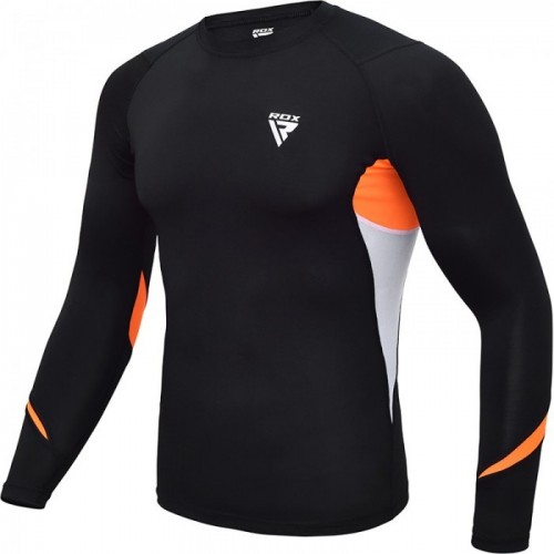 Рашгард с длинным рукавом RDX Lycra Orange