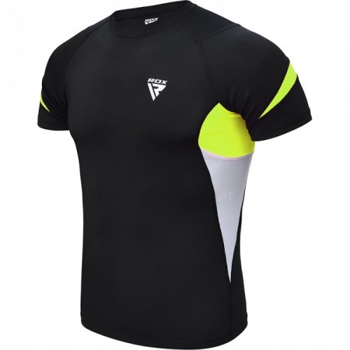 Рашгард с коротким рукавом RDX Lycra Green