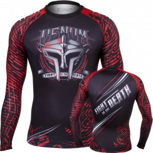 Рашгард Venum Gladiator Rashguard Long Sleeves Black Red