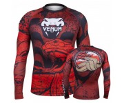 Рашгард Venum Crimson Viper Rashguard Long Sleeves Black Red