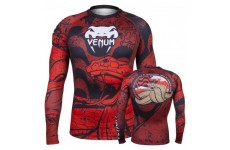Рашгард Venum Crimson Viper Rashguard Long Sleeves Black Red