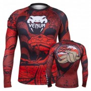 Venum 10440 Рашгард Venum Crimson Viper Rashguard Long Sleeves Black Red фото