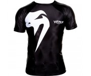 Рашгард Venum Giant rashguard - Black - short sleeves