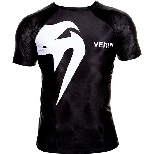 Рашгард Venum Giant rashguard - Black - short sleeves