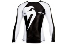 Рашгард Venum Giant Rashguard - Black/Ice - Long sleeves
