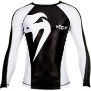 Venum 10445 Рашгард Venum Giant Rashguard - Black/Ice - Long sleeves фото