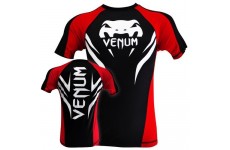 Рашгард Venum Electron 2.0 Rashguard - Black - Short Sleeves