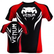 Venum 10443 Рашгард Venum Electron 2.0 Rashguard - Black - Short Sleeves фото