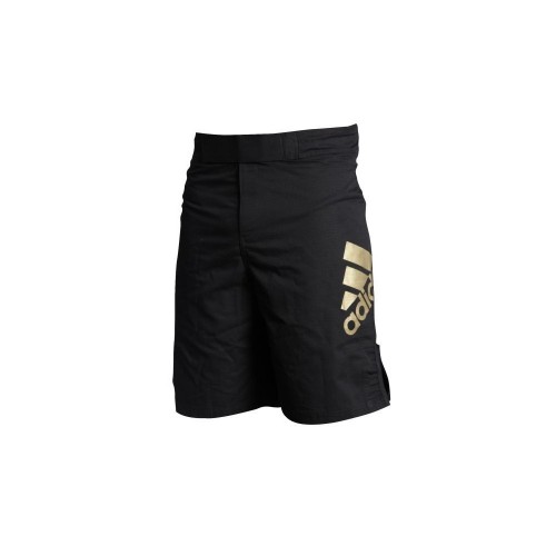 Шорты Adidas ММА черные с золотом