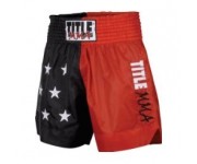 Шорты для тайского бокса TITLE MMA Nylon Thai Trunks Red