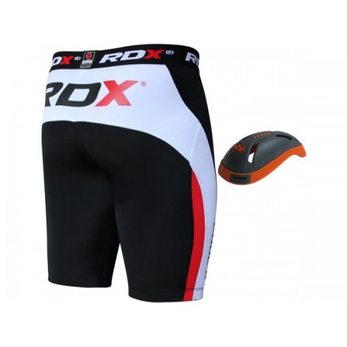 Шорты MMA компрессионные RDX с ракушкой Carbon New