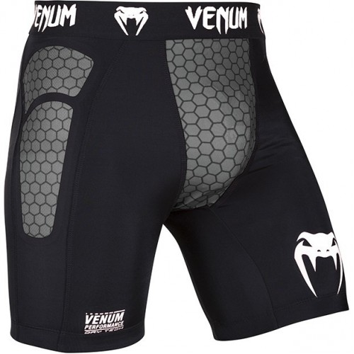 Компрессионные шорты Venum Absolute Compression Shorts Black Grey