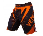 Шорты MMA Venum Hurricane Fight Shorts Black Neo Orange