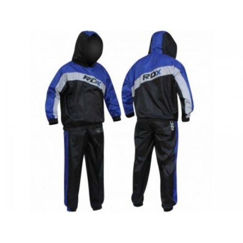 Костюм для похудения с капюшоном RDX Blue