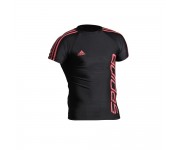 Футболка Adidas черно-красная короткий рукав