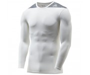 Компрессионная кофта Adidas TF Base LS TechFit длинный рукав Белая 