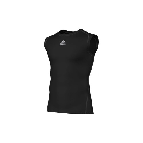 Майка Adidas TF C&SL TECHFIT. Цвет черный.