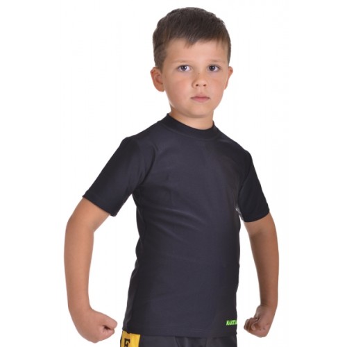 Футболка компрессионная for KIDS MARTIAL FIT black