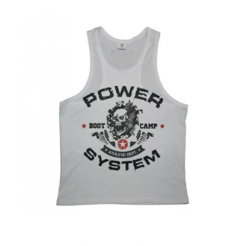 Майка для фитнеса и бодибилдинга Power System PS-8000 Boot Camp White