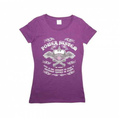 Футболка для фитнеса и бодибилдинга женская Power System Heart Breaker PS-8005 Purple