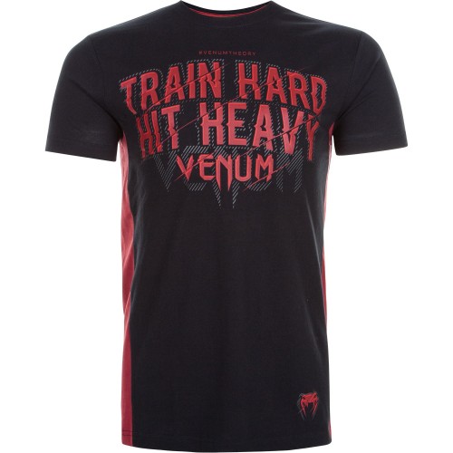Футболка Venum Train Hard Hit Heavy T-Shirt Black