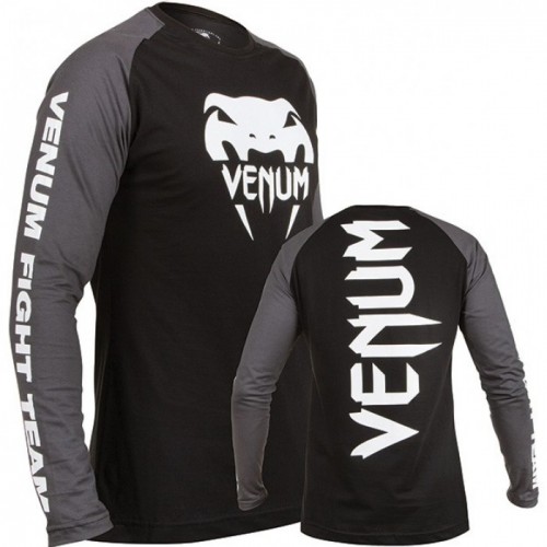 Лонгслив Venum Pro Team 2.0 Long Sleeve T-Shirt Black Grey