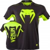 Футболка Venum Hurricane X Fit T-shirt - Black/Neo Yellow  фото 2