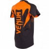 Футболка Venum Hurricane X Fit T-shirt - Black/Neo Orange  фото 4