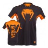 Футболка Venum Hurricane X Fit T-shirt - Black/Neo Orange  фото 2