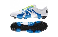 Бутсы Adidas Leather 15.3 FG/AG (бело-синие)