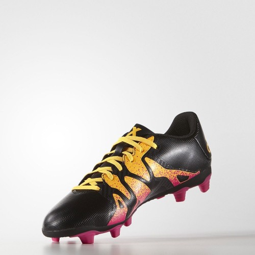 Бутсы Adidas X 15.4 Flexible Ground (желто-черный)
