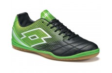 Кроссовки футзал (индоры) мужские Lotto SPIDER 700 XIII ID (S3967) BLACK/MINT FLUO