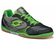 Кроссовки футзал Lotto TACTO II 500 ID (S3982) BLACK/MINT FLUO
