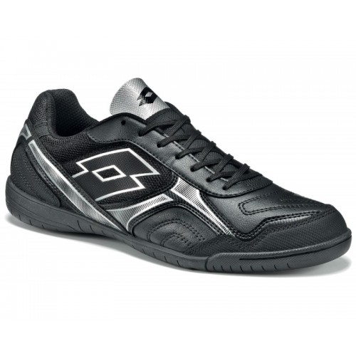 Кроссовки футзал Lotto TORCIDA XV ID (S3985) BLACK/SILVER METAL
