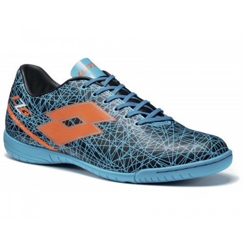 Кроссовки футзал (индоры) мужские Lotto LZG VII 700 ID Blue+orange