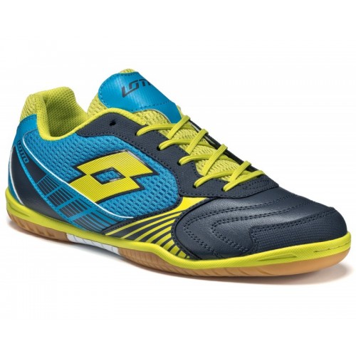 Кроссовки футзал Lotto TACTO II 500 ID BLUE AVIATOR/GREEN ACACIA