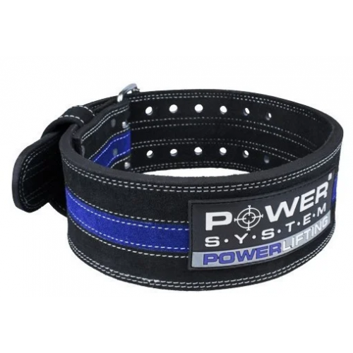 Пояс для пауэрлифтинга Power System Power Lifting PS-3800 Black/Blue