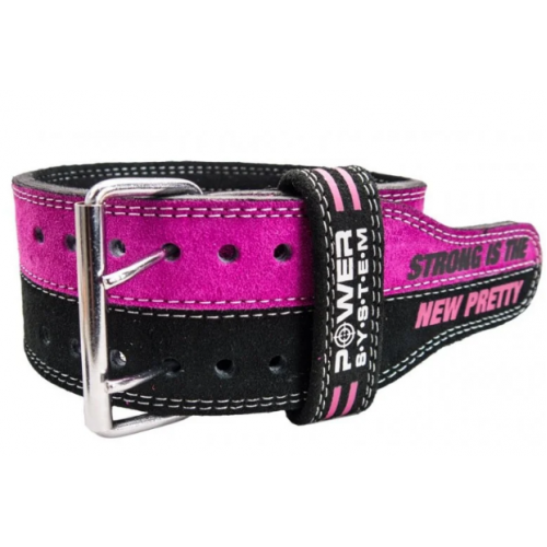 Пояс для пауэрлифтинга Power System PS-3850 Strong Femme Black/Pink