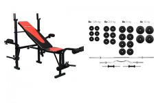 Набор Plenergy Premium 120 кг со скамьей Hop Sport HS-1055