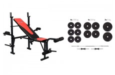 Набор Plenergy Premium 40 кг со скамьей Hop Sport HS-1055