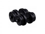 Гантели RN-Sport ABS 2 по 20 кг с амортизирующим покрытием фото