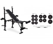 Набор Plenergy Premium 40 кг со скамьей Trex-055