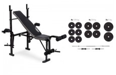 Набор Plenergy Premium 40 кг со скамьей Trex-055