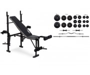 Набор Plenergy Premium 80 кг со скамьей Trex-055