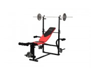 РЕГУЛИРОВАНАЯ СКАМЬЯ ДЛЯ ТРЕНИРОВОК HOP SPORT СО ШТАНГОЙ HS-1070В