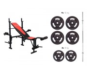Набор Strong 61 кг со скамьей HS-1055