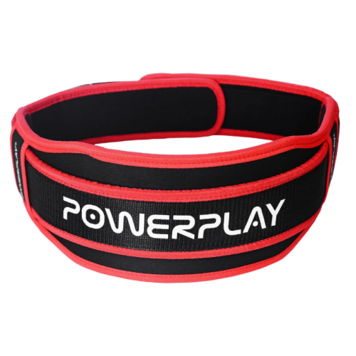 Пояс для тяжелой атлетики PowerPlay 5545 Черно-Красный (Неопрен)